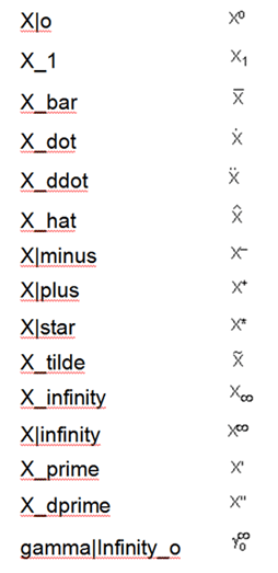 Greek And Special Symbols